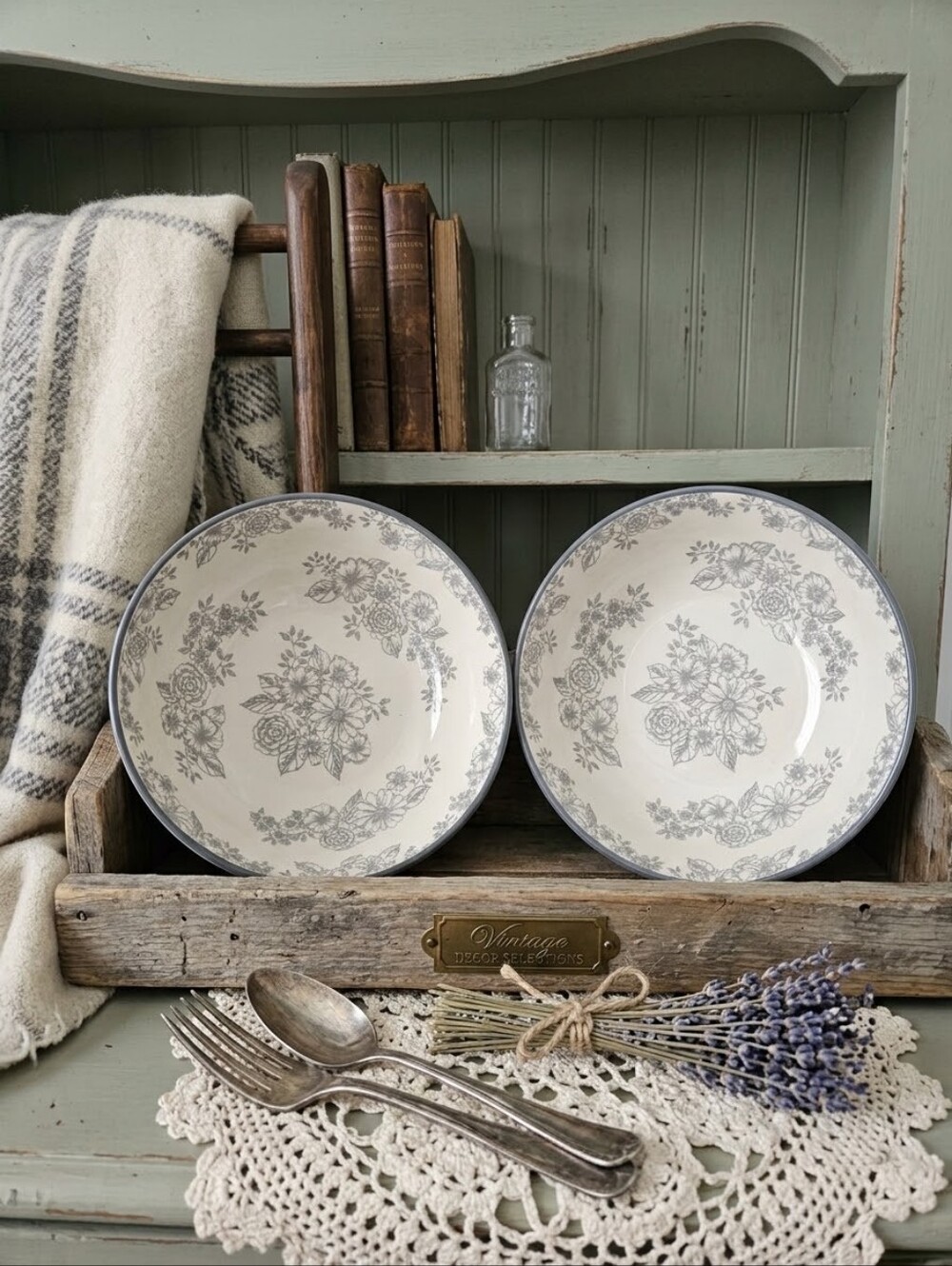 Pfaltzgraff Gabriela Gray Stoneware 8" Pasta Bowls (Set of 2)